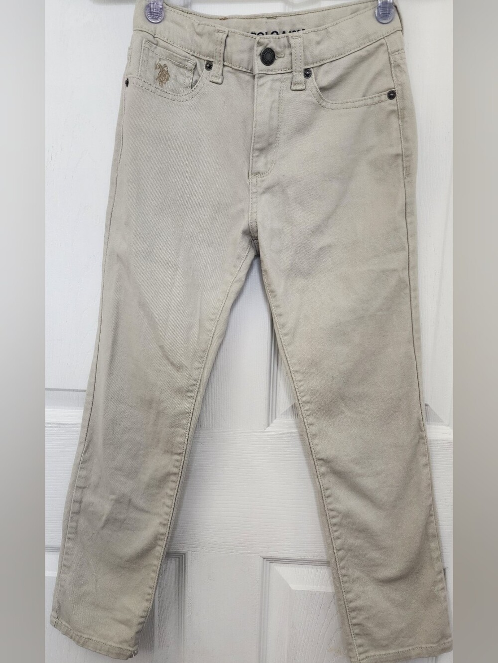 U.S. Polo Assn. Kids Beige Straight Jeans